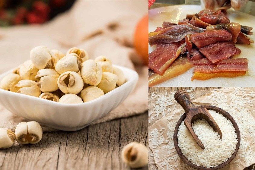 Món cháo lươn cho bé và hạt sen thơm ngon, hấp dẫn