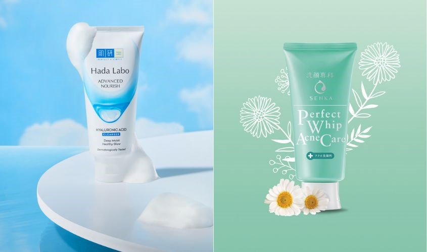 Nên chọn sữa rửa mặt Senka hay sữa rửa mặt Hada Labo?