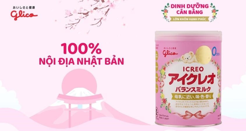 Sữa bột Glico Icreo số 0 vị thanh nhạt 800g (0 - 12 tháng) Sữa bột Glico Icreo số 0 vị thanh nhạt 800g (0 - 12 tháng)