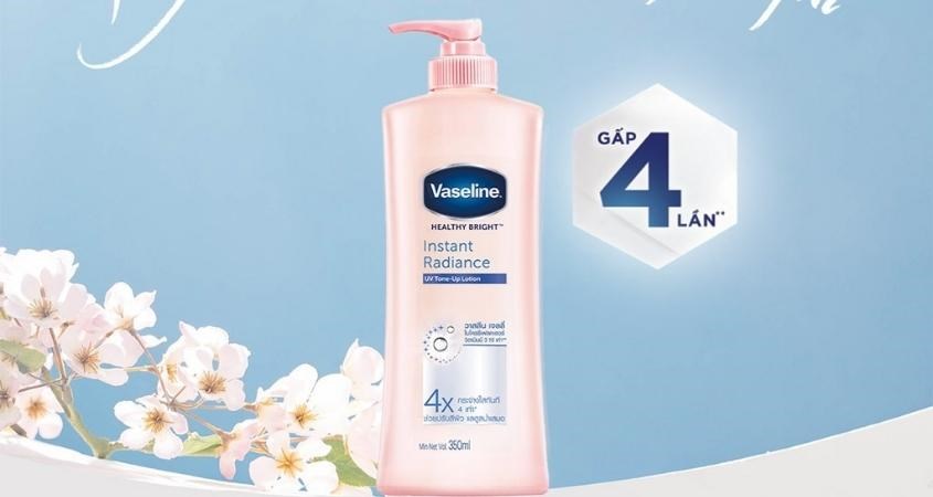 Sữa dưỡng thể Vaseline giúp trắng da, mịn da
