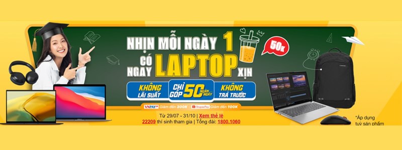 Nhịn mỗi ngày 1 ly trà sữa có ngay laptop xịn