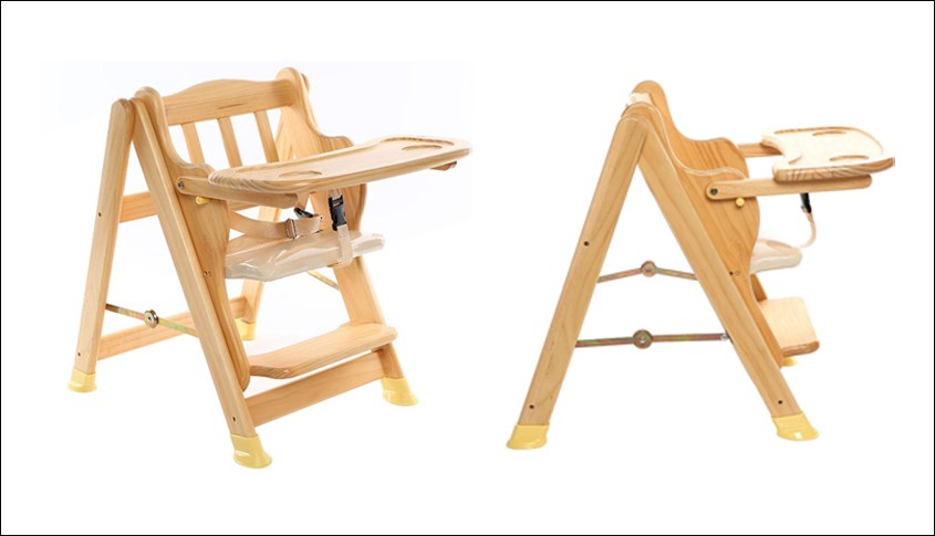 Ghế ăn cho bé Autoru AUHC01 dưới 2 tuổi - Màu gỗ