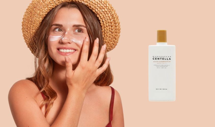 Kem chống nắng dưỡng trắng và phục hồi da Skin1004 Madagascar Centella SPF 50+ PA++++ 50 m