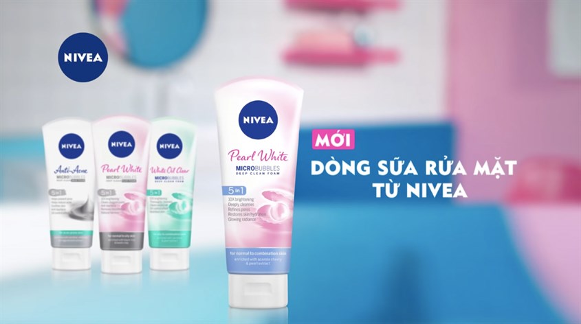 Nivea ngọc trai Micro Bubles Deep Clean