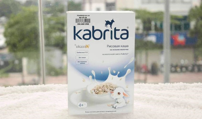 Bột ăn dặm Kabrita có nguyên liệu 100% sữa dê nguyên chất Bột ăn dặm Kabrita có nguyên liệu 100% sữa dê nguyên chất