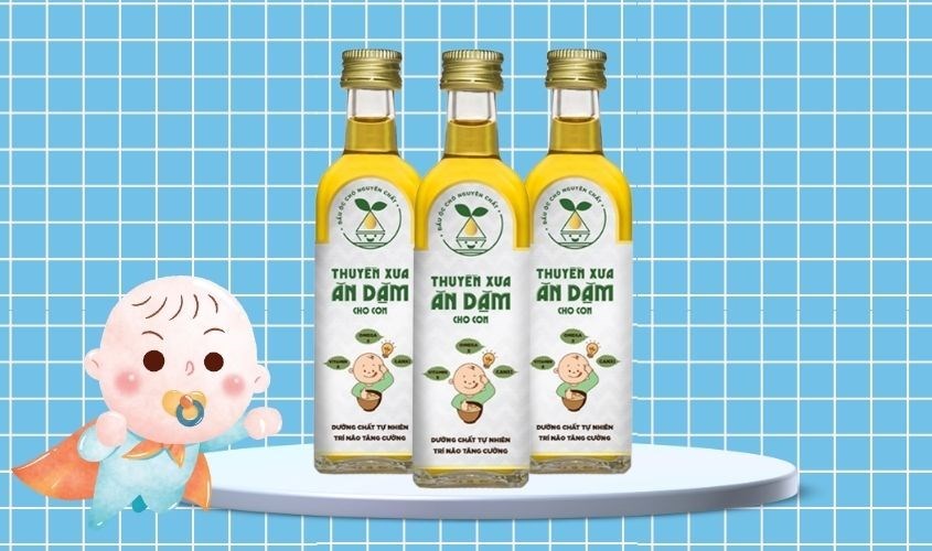 Dầu óc chó Thuyền Xưa ăn dặm cho bé chai 65 ml (từ 6 tháng) Dầu óc chó Thuyền Xưa ăn dặm cho bé chai 65 ml (từ 6 tháng)