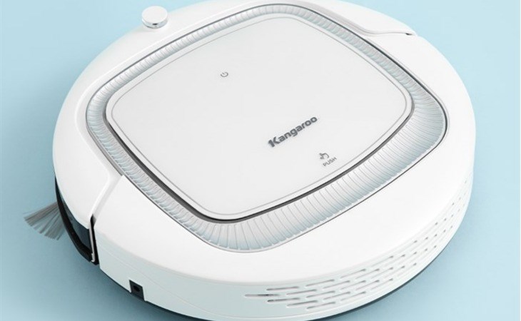 Robot hút bụi Kangaroo KGRB01 có thiết kế hiện đại, màu sắc trang nhã, giúp làm đẹp không gian sống