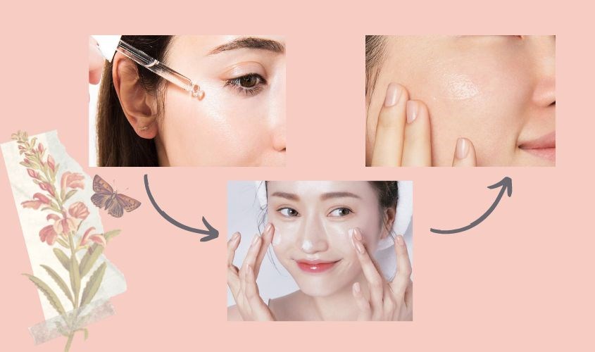 Các bước sử dụng kem dưỡng trắng da ban đêm Senka White Beauty Glow Gel Cream
