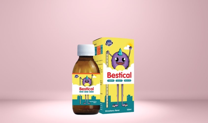 Siro ErgoPharma Bestical hỗ trợ xương và răng chắc khỏe 120 ml (từ 4 tháng)