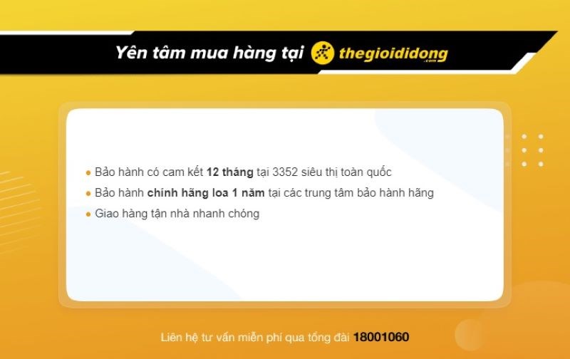 Chính sách bảo hành ngành hàng tai nghe tại TGDĐ