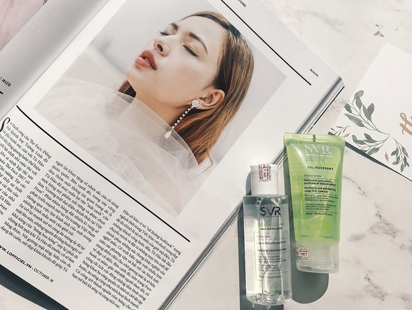 Sữa rửa mặt SVR giúp tiêu diệt các mụn đầu đen cứng đầu