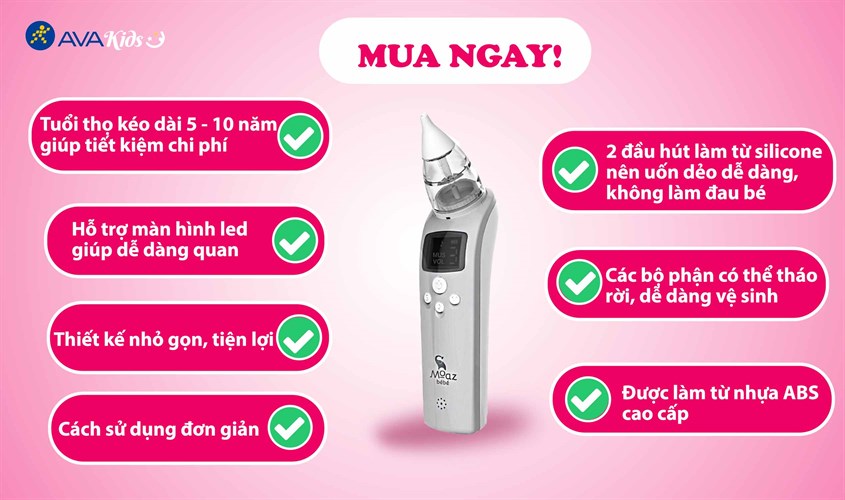 Dụng cụ hút mũi Moaz BéBé MB-010