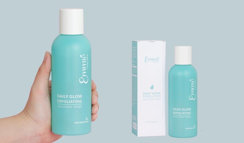 Dung dịch tẩy tế bào chết và cân bằng da mặt Emmié Daily Glow Exfoliating 5% PHA/NANO AHA 230ml