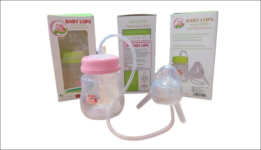 Bình sữa rảnh tay Baby Lops