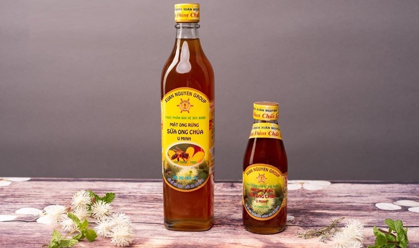 Mật ong rừng nguyên chất pha sữa ong chúa U Minh Xuân Nguyên 500 ml