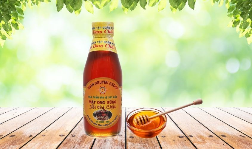 Mật ong rừng nguyên chất pha sữa ong chúa Xuân Nguyên 200 ml