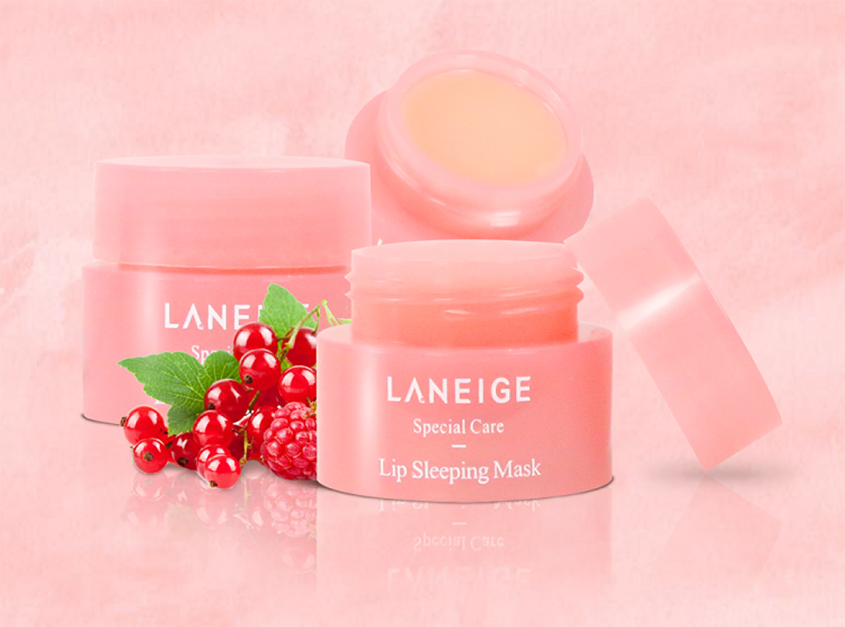 Mặt nạ ngủ môi Laneige mini màu hồng - Berry