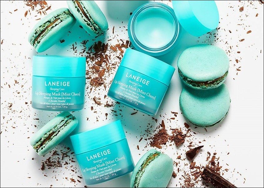 Mặt nạ ngủ môi Laneige màu xanh – Mint Choco