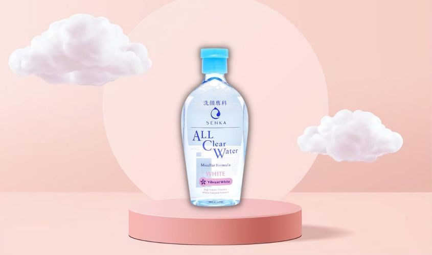 Nước tẩy trang dưỡng trắng Senka All Clear Water Micellar Formual White 230 ml