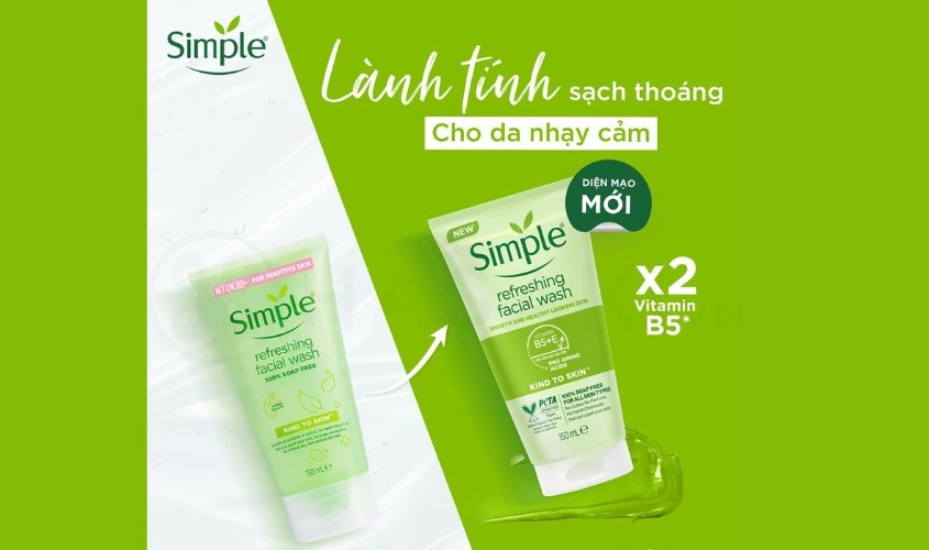 Sữa rửa mặt Simple