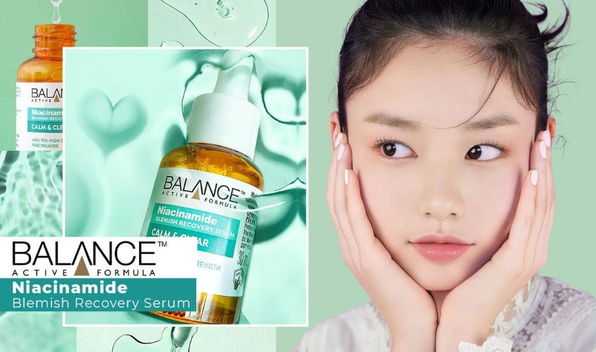 Serum Balance Niacinamide có kết cấu lỏng nhẹ