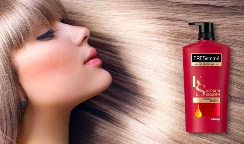 Dầu gầu gội TRESemmé Keratin Smooth tóc vào nếp suôn mượt 621 ml