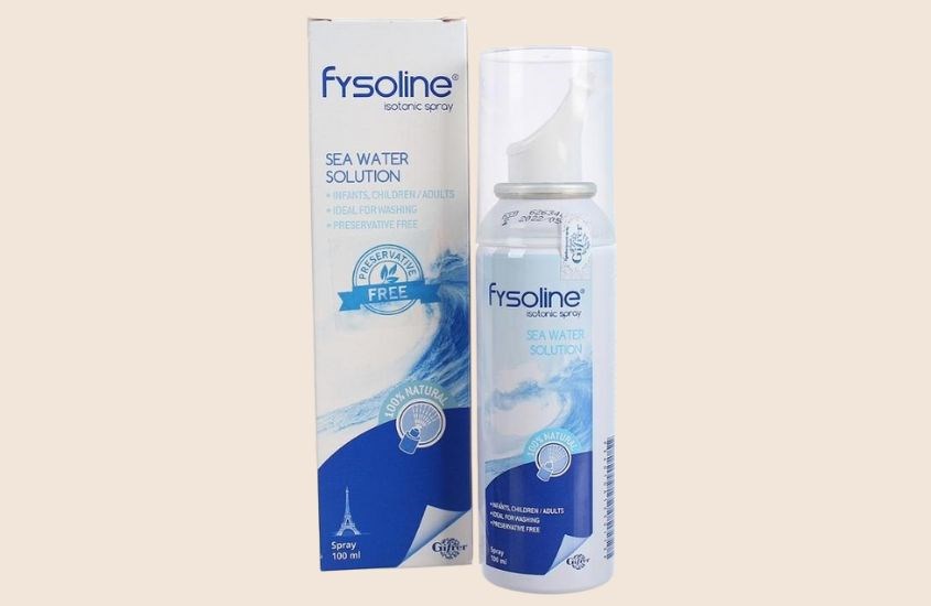 Xịt mũi vệ sinh mũi Fysoline isotonic spray 100 ml (hộp chứa một bình xịt 100 ml)