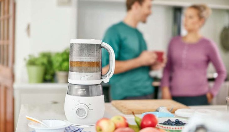 Máy hấp và xay thức ăn SCF875.02 Philips Avent với chức năng đa dạng giúp mẹ chế biến được nhiều món ăn cho bé từ rau củ quả đến thịt cá