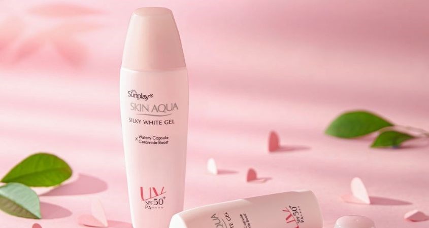 Kem chống nắng Sunplay Skin Aqua Silky White Gel