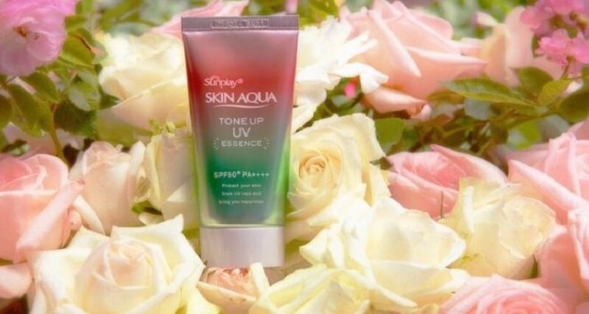 Chống nắng Sunplay Tone Up Happiness Aura Rose 50g