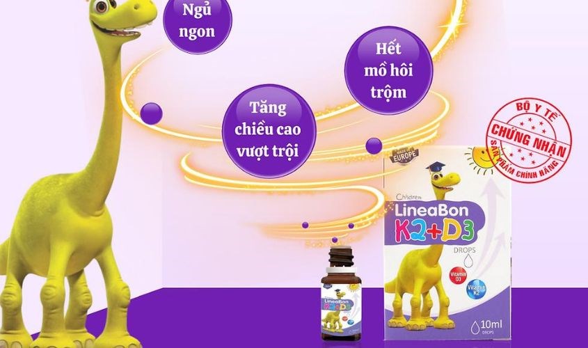 Lineabon K2 + D3 nên được sử dụng vào buổi sáng, trước bữa ăn