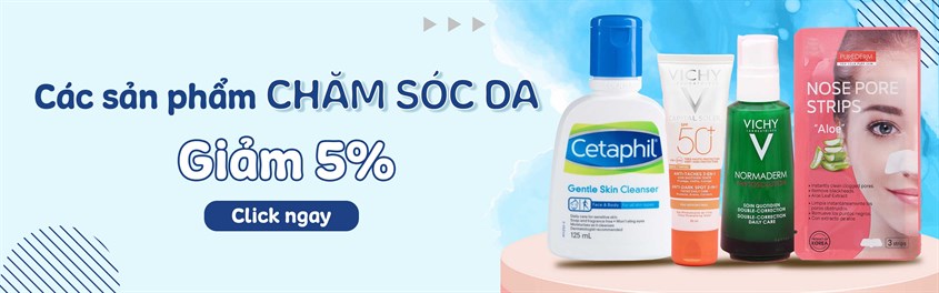 Các sản phẩm chăm sóc da giảm 5%