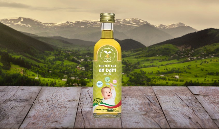 Dầu oliu Thuyền Xưa ăn dặm cho bé chai 65 ml (từ 6 tháng)