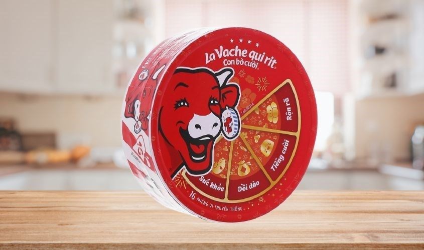 Phô mai Con Bò Cười vị truyền thống hộp 224g (16 miếng)
