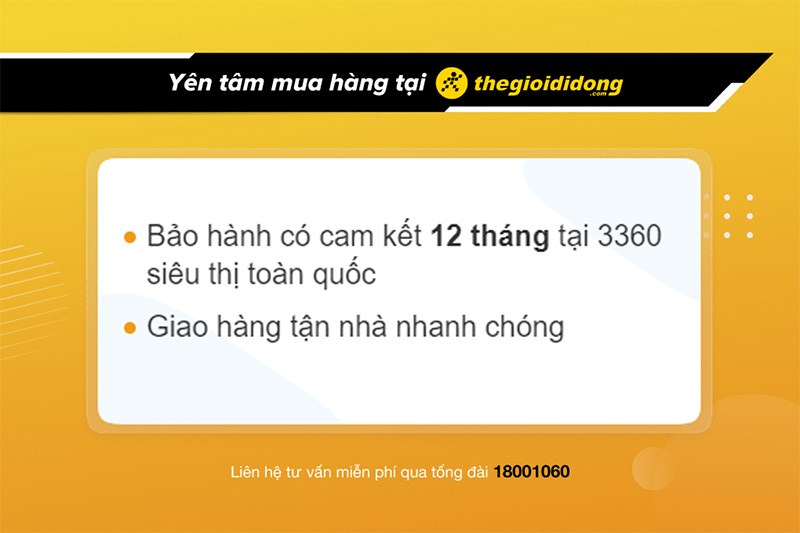 Chính sách bảo hành tai nghe tại Thế Giới Di Động 