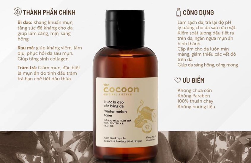 Toner Cocoon bí đao