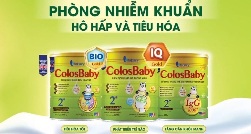 Sữa bột ColosBaby IQ Gold 1+ hương vani 800g (12 - 24 tháng)