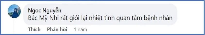 Đánh giá của bệnh nhân về phòng khám bác sĩ Nguyễn Bá Mỹ Nhi. Ảnh: Facebook Đánh giá của bệnh nhân về phòng khám bác sĩ Nguyễn Bá Mỹ Nhi