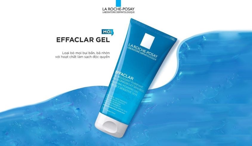 Gel rửa mặt làm dịu và giảm kích ứng cho da dầu mụn và da nhạy cảm La Roche-Posay Effaclar 50 ml