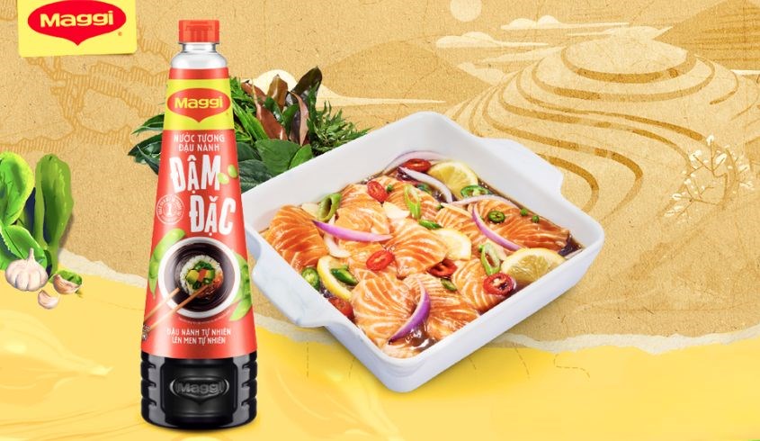 Nước tương đậu nành đậm đặc Maggi chai 300 ml Nước tương đậu nành đậm đặc Maggi chai 300 ml