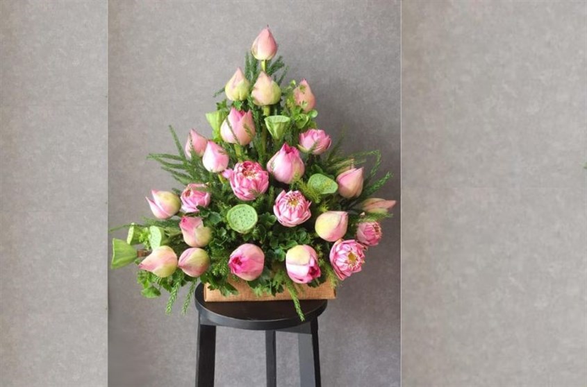 Bật mí cách cắm hoa sen đẹp và phổ biến