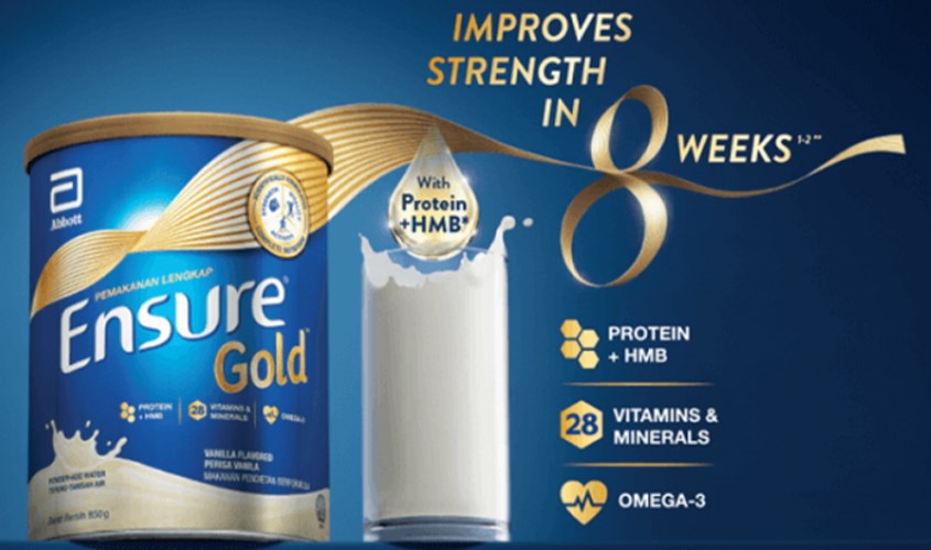 Sữa bột Ensure Gold hương vani 400g