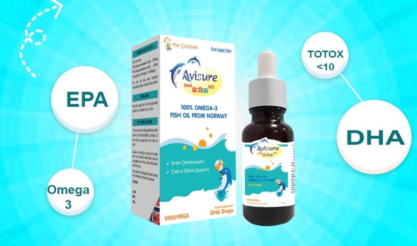 Siro Avisure DHA Smart Kid phát triển não bộ, thị lực 20 ml