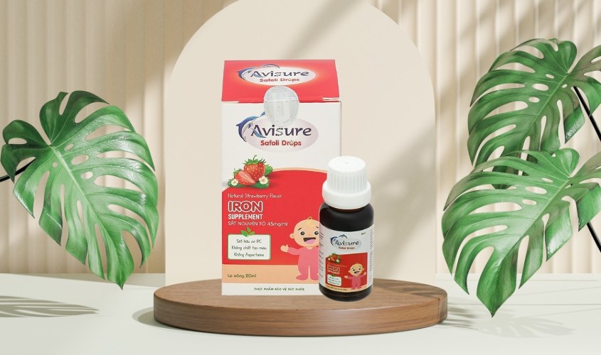 Siro Avisure Safoli bổ sung sắt, hỗ trợ tạo máu 20 ml