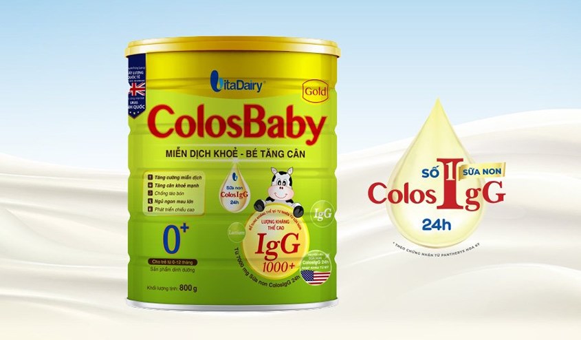 Sữa bột ColosBaby Gold 0+ hương vani 800g (0 - 12 tháng)