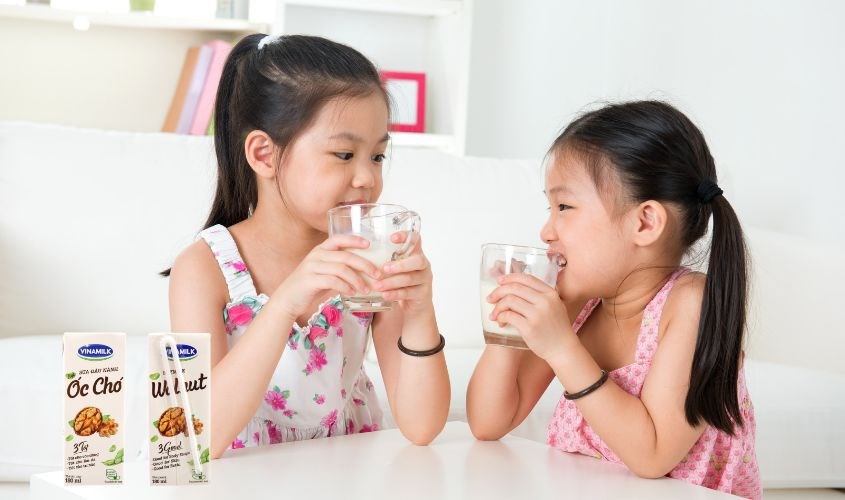 Lốc 4 hộp sữa đậu nành hạt óc chó Vinamilk 180 ml