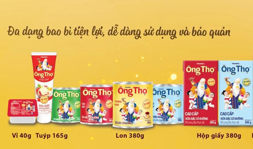 Có nhiều dạng bao bì, tiện lợi khi bảo quản