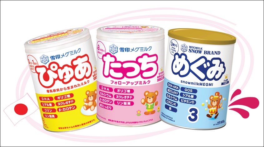 Sữa Snow Baby được nghiên cứu sản xuất bởi tập đoàn Megmilk Snow Brand của Nhật Bản