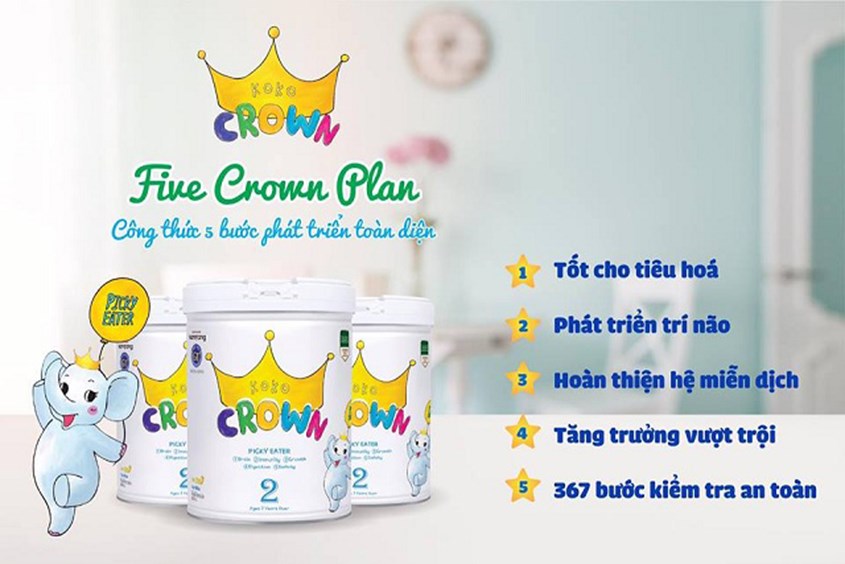 Sữa Koko Crown ở mức giá tầm trung trong các loại sữa