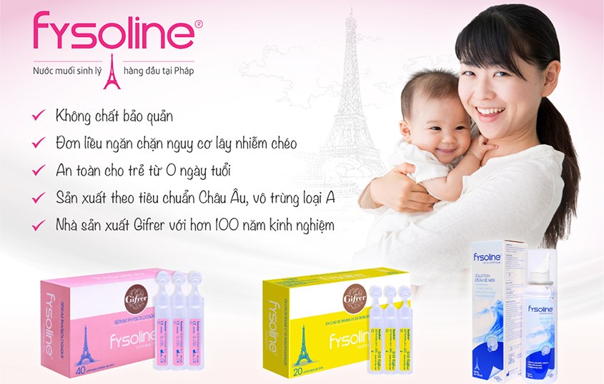 Fysoline phù hợp cho mọi lứa tuổi, kể cả trẻ từ 0 ngày tuổi